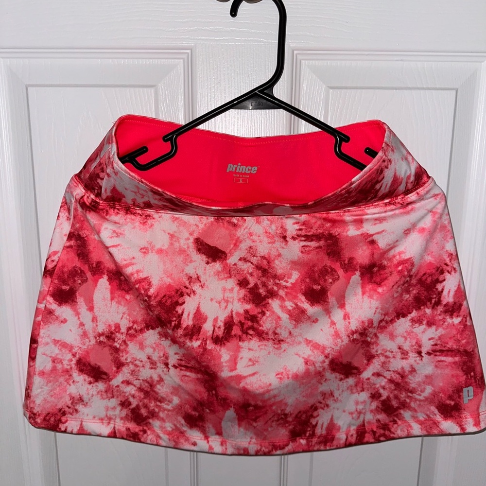 Prince Pink and White Patterned Skirt